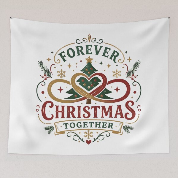 Item preview, Forever Christmas Together Romantic Couple Holiday Gift designed and sold by KristenosNehk.