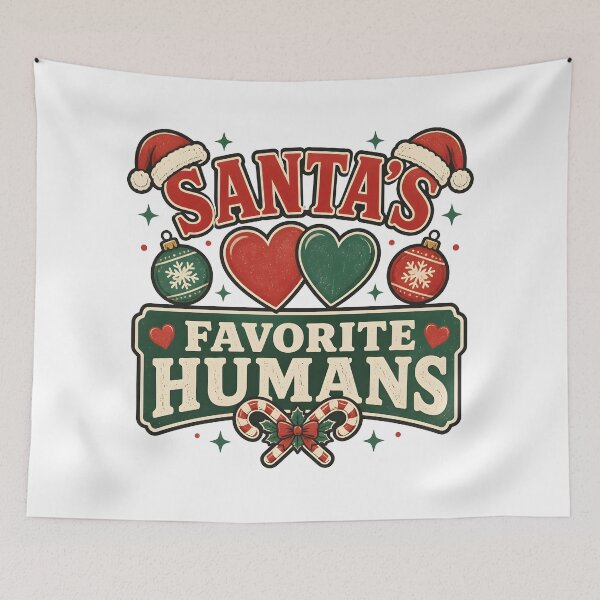Item preview, Santa's Favorite Humans Funny Matching Christmas Couple Gift designed and sold by KristenosNehk.