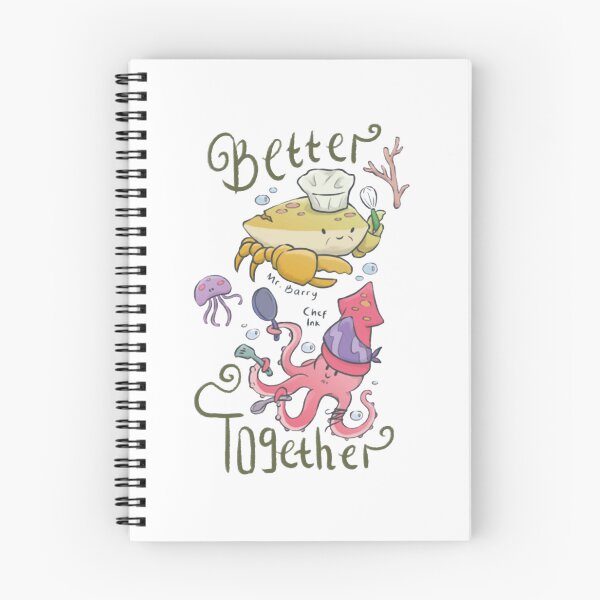 Item preview, Mr Barry Chef Ink Better Together Cute Crab Squid Art designed and sold by Yhyastudioa.