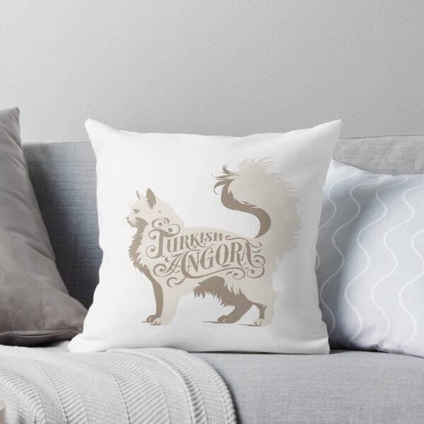 Item preview, Turkish Angora Cat Word Art | Typography Cat Silhouette Design designed and sold by AyfuDesigns.