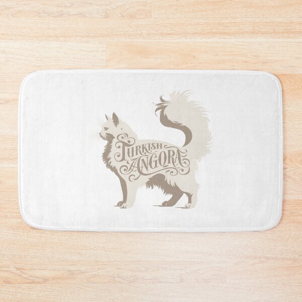 Item preview, Turkish Angora Cat Word Art | Typography Cat Silhouette Design designed and sold by AyfuDesigns.