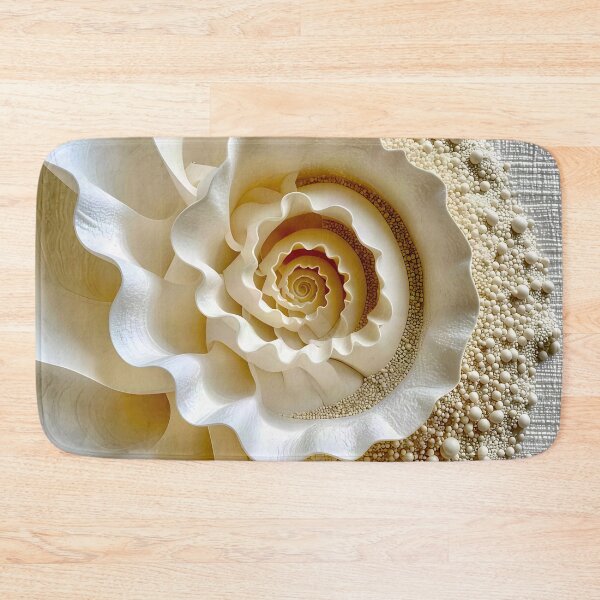 Item preview, Intricate Spiral Design in Ivory and White designed and sold by Vicky Brago-Mitchell®.