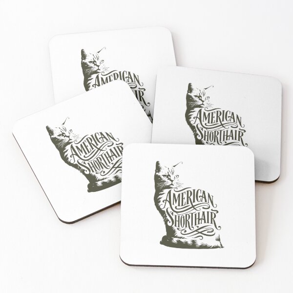 Item preview, American Shorthair Cat Word Art | Typography Cat Silhouette Design designed and sold by AyfuDesigns.