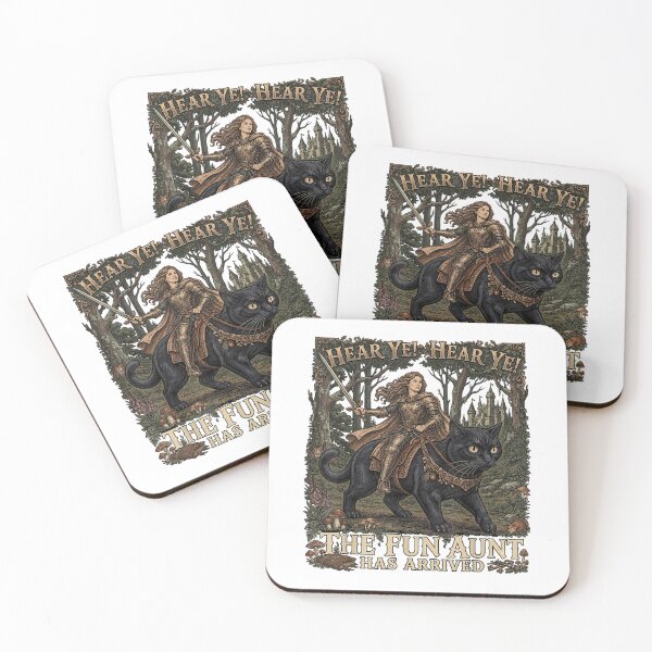 Item preview, Funny Hear Ye Hear Ye The Fun Aunt Has Arrived Medieval Knight Cat Art designed and sold by fungyar.