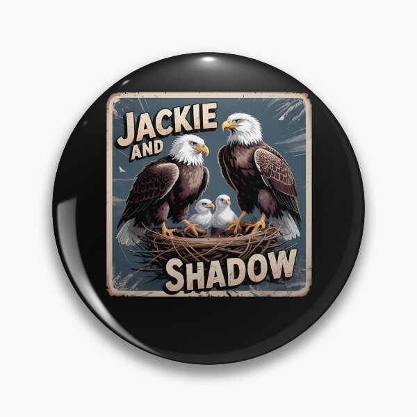Item preview, Jackie And Shadow Bald Eagle designed and sold by MarkerHarles.