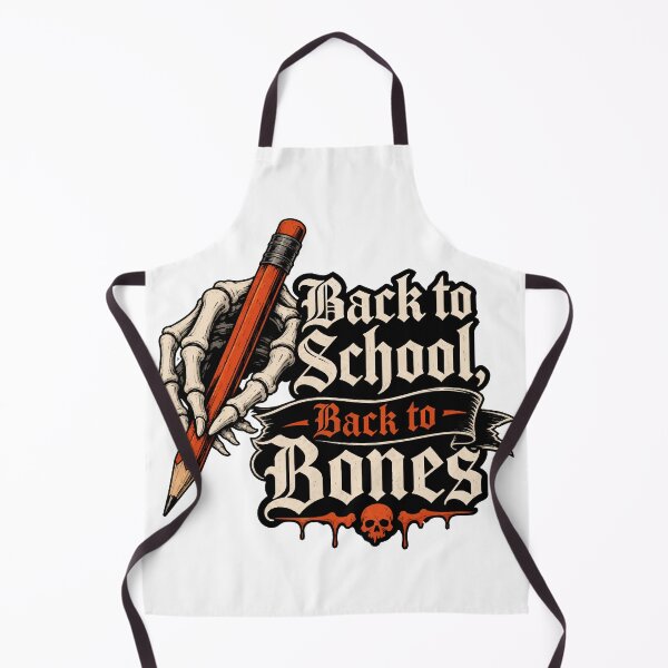 Item preview, Back to School Back to Bones Gothic Skeleton Design designed and sold by Uglyandcute.