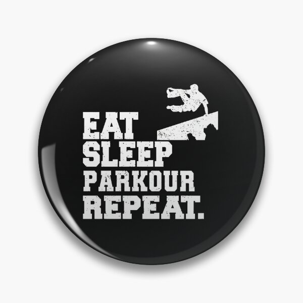 Item preview, 1....Eat Sleep Parkour Repeat Action Sports Silhouette designed and sold by oqgdkdunv.