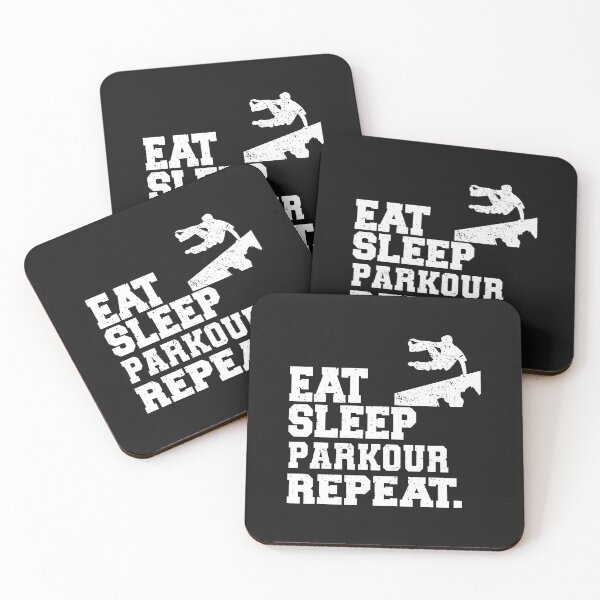 Item preview, 1....Eat Sleep Parkour Repeat Action Sports Silhouette designed and sold by oqgdkdunv.