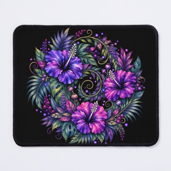 Item preview, Witch's Magical Tropical Garden | Enchanted Hibiscus Art designed and sold by IamNolmo.