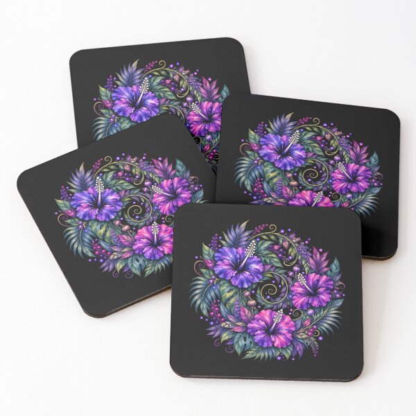Item preview, Witch's Magical Tropical Garden | Enchanted Hibiscus Art designed and sold by IamNolmo.