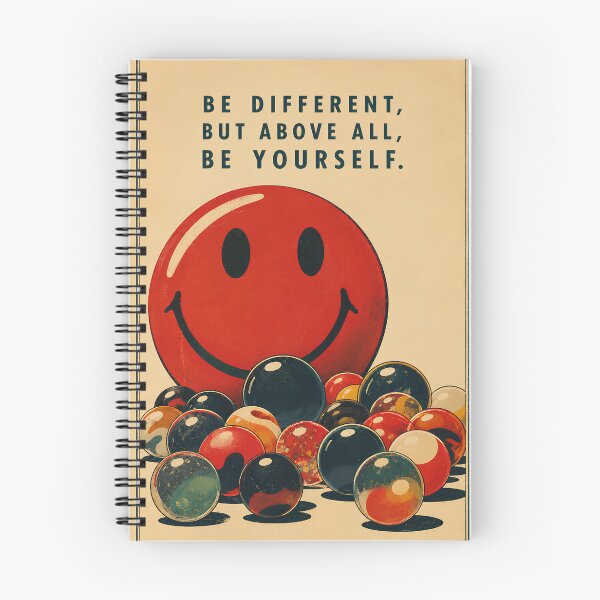 Item preview, Be Different But Above All Be Yourself Vintage Retro Motivational Poster designed and sold by Extravanganzza.