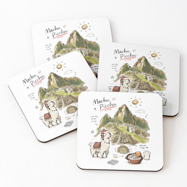 Artikelvorschau, Niedliche Machu Picchu Peru Doodle Art v2 entworfen und verkauft von RamyGallery.