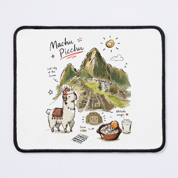 Item preview, Cute Machu Picchu Peru Doodle Art v2 designed and sold by RamyGallery.