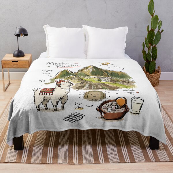 Item preview, Cute Machu Picchu Peru Doodle Art v2 designed and sold by RamyGallery.
