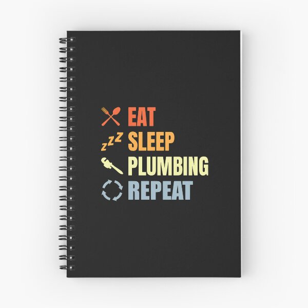 Item preview, Eat Sleep Plumbing Repeat Retro Vintage Design designed and sold by oqgdkdunv.