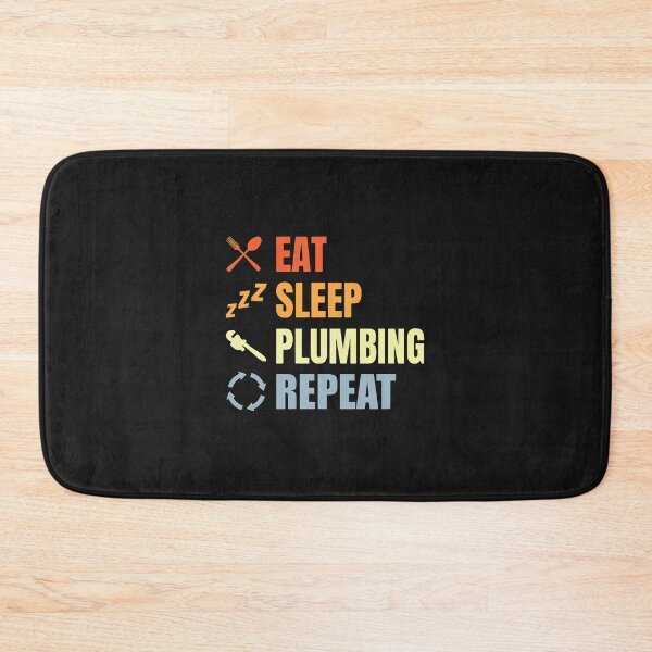 Item preview, Eat Sleep Plumbing Repeat Retro Vintage Design designed and sold by oqgdkdunv.