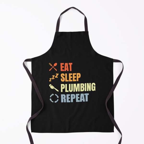 Item preview, Eat Sleep Plumbing Repeat Retro Vintage Design designed and sold by oqgdkdunv.