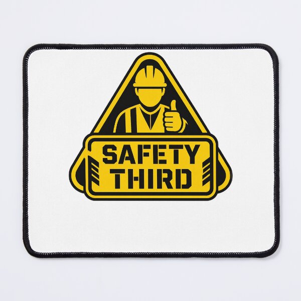 Item preview, Safety Third Road Sign Joke designed and sold by TypeRiotStudio.