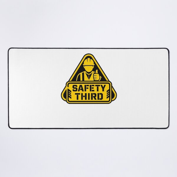 Item preview, Safety Third Road Sign Joke designed and sold by TypeRiotStudio.