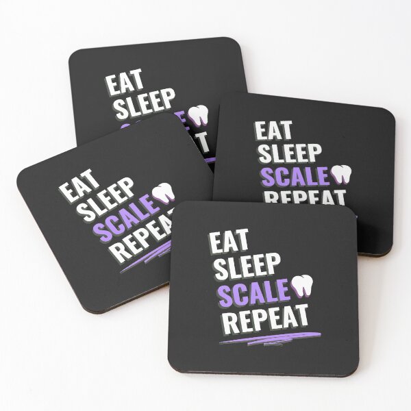 Item preview, Eat Sleep Scale Repeat Tooth Dental Humor Graphic Design designed and sold by dlpfjokns.