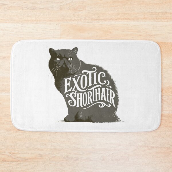 Item preview, Exotic Shorthair Cat Word Art | Typography Cat Silhouette Design designed and sold by AyfuDesigns.