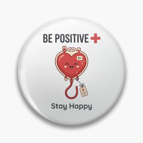 Item preview, Be Positive Stay Happy Cute Blood Bag designed and sold by Kaikab007.