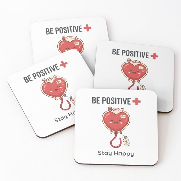 Item preview, Be Positive Stay Happy Cute Blood Bag designed and sold by Kaikab007.