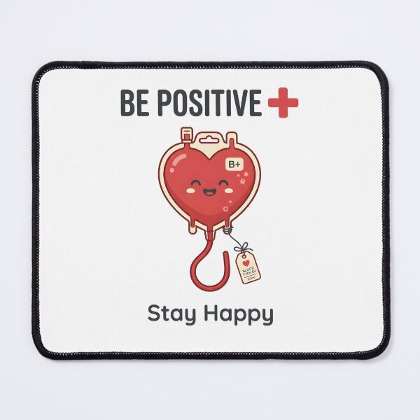 Item preview, Be Positive Stay Happy Cute Blood Bag designed and sold by Kaikab007.