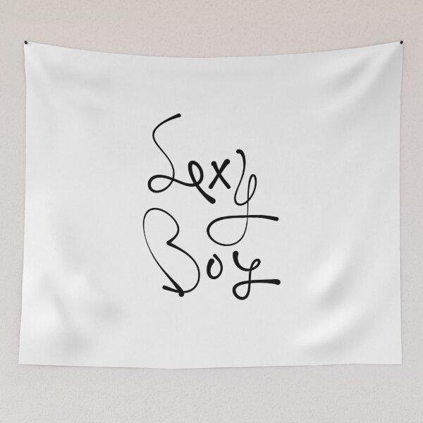 Item preview, Sexy Boy Handwritten Cursive Typography Art designed and sold by Red Onion.