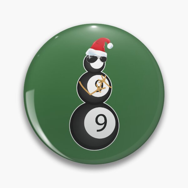 Item preview, Billiard Balls Christmas Snowman 693 designed and sold by HootAndBeyond.