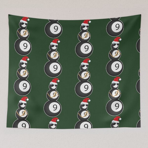 Item preview, Billiard Balls Christmas Snowman 693 designed and sold by HootAndBeyond.