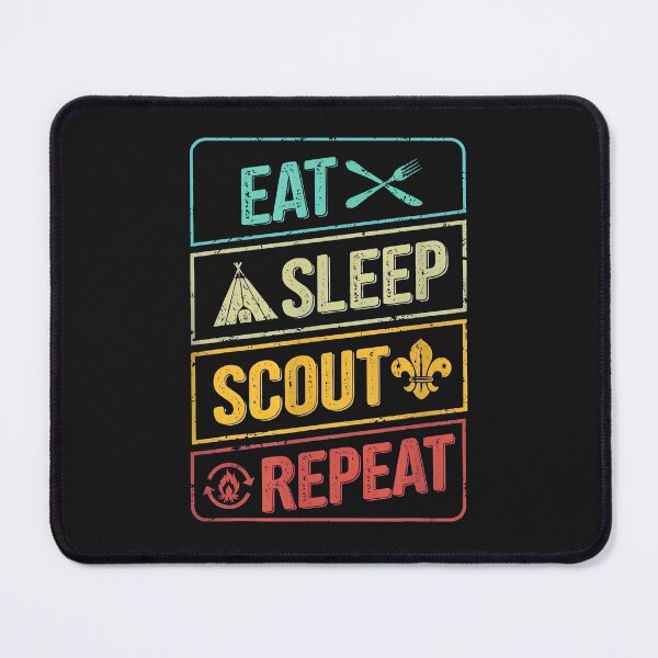 Item preview, Eat Sleep Scout Repeat Vintage Retro Camp Icon designed and sold by oqgdkdunv.