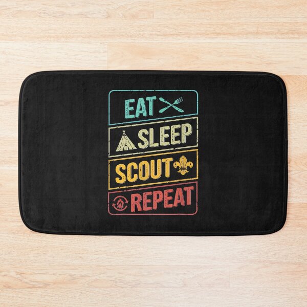 Item preview, Eat Sleep Scout Repeat Vintage Retro Camp Icon designed and sold by oqgdkdunv.