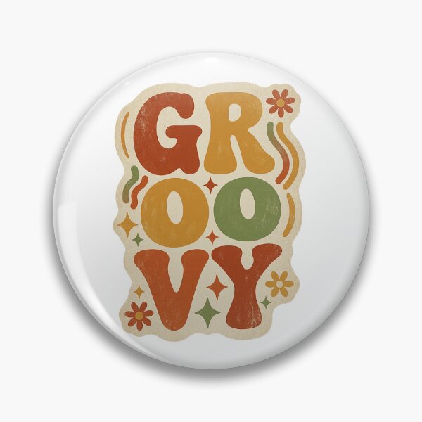 Item preview, Groovy 70s Retro Typography – Vintage Floral & Star Design designed and sold by Zenther.