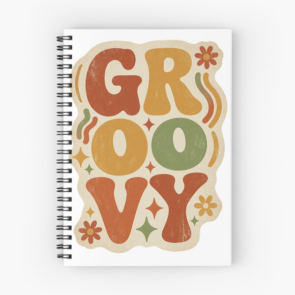 Item preview, Groovy 70s Retro Typography – Vintage Floral & Star Design designed and sold by Zenther.