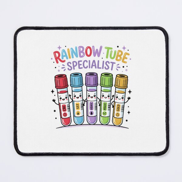 Item preview, Cute Rainbow Tube Specialist Phlebotomist Lab designed and sold by Kaikab007.