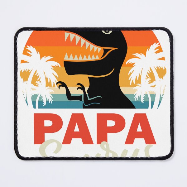Item preview, Papa Saurus Retro Dinosaur Dad Design designed and sold by TerrenceCCG.