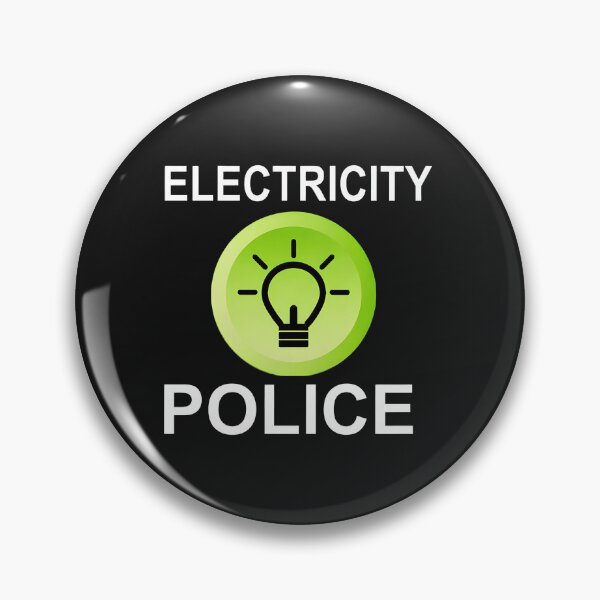 Item preview, Electricity Police Funny Light Bulb Joke designed and sold by oqgdkdunv.