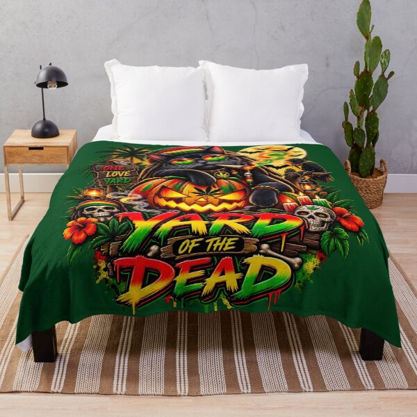 Item preview, Reggae Rasta Cat Pumpkin Halloween - Yard Of The Dead designed and sold by digitalbob60.