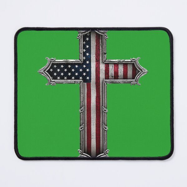 Item preview, Cross USA Flag Christian Religious US America Faith Graphic men designed and sold by melodycook.