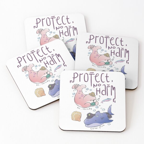 Item preview, Officer Finn Mr Melody Protect No Harm Cute Seal Shark Art designed and sold by Yhyastudioa.