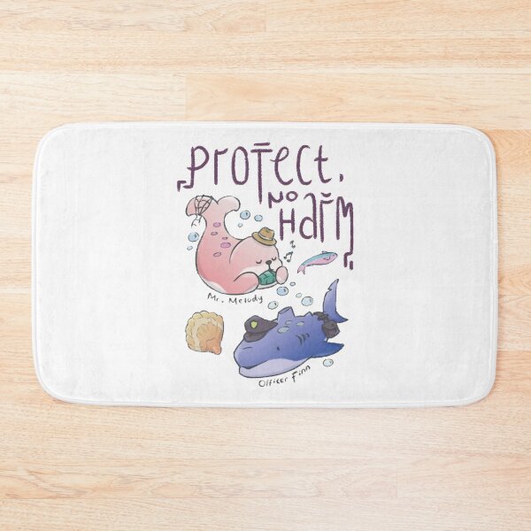 Item preview, Officer Finn Mr Melody Protect No Harm Cute Seal Shark Art designed and sold by Yhyastudioa.