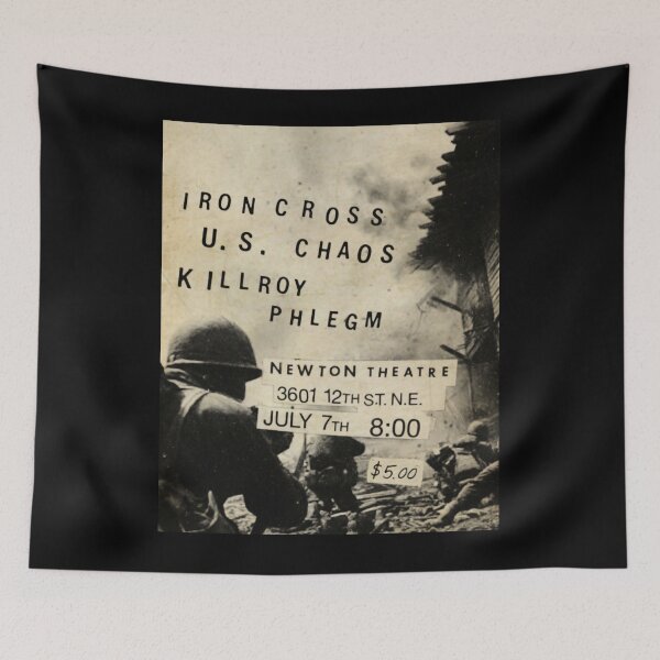 Item preview, iron cross us chaos killroy phlegm flyer designed and sold by FrancineEvans7.
