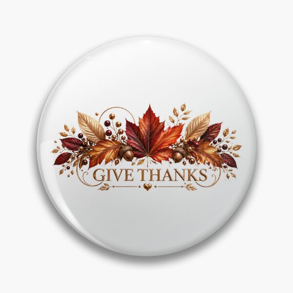 Item preview, Give Thanks – Elegant Autumn Leaves & Gold Thanksgiving Design designed and sold by HO•Designs.