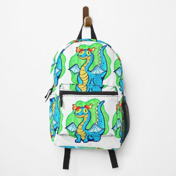 Item preview, Friendly Blue Dragon With Orange Horns designed and sold by Roos-Reijnders.