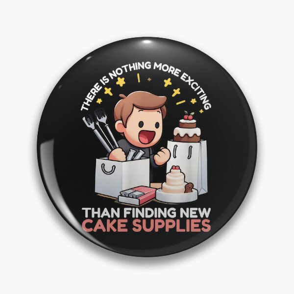 Item preview, Excited Baker Finds New Cake Supplies Cartoon designed and sold by oqgdkdunv.