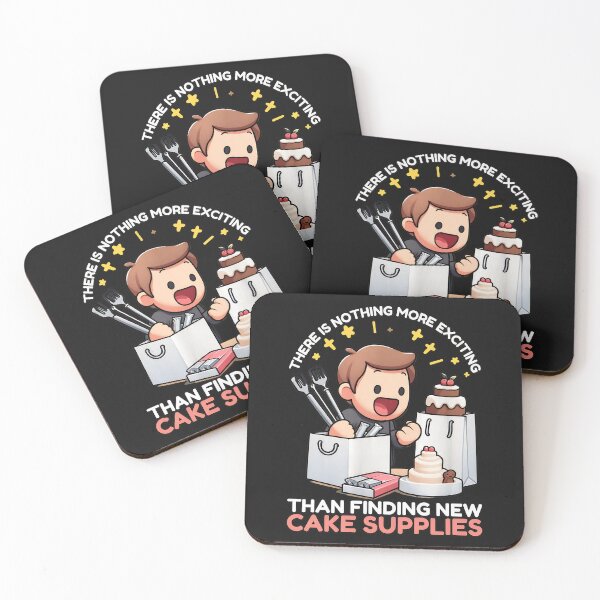 Item preview, Excited Baker Finds New Cake Supplies Cartoon designed and sold by oqgdkdunv.