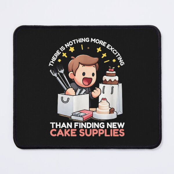 Item preview, Excited Baker Finds New Cake Supplies Cartoon designed and sold by oqgdkdunv.