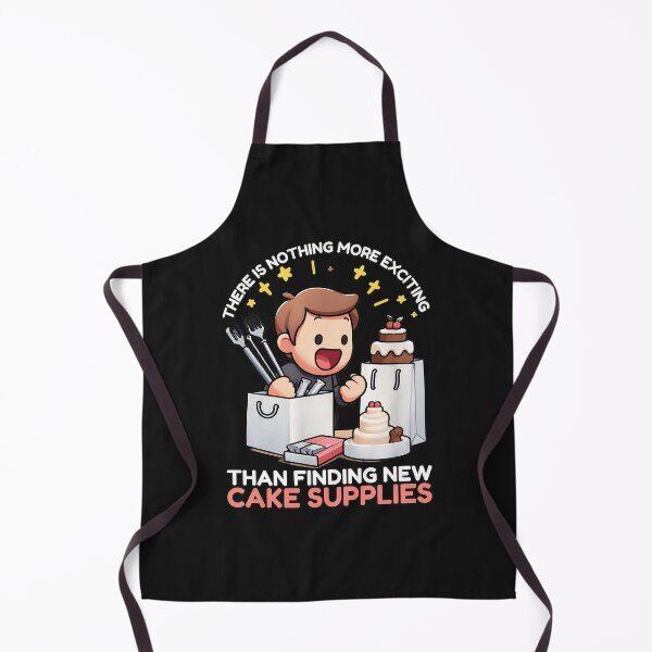Item preview, Excited Baker Finds New Cake Supplies Cartoon designed and sold by oqgdkdunv.