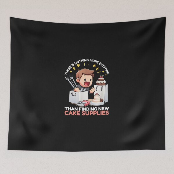 Item preview, Excited Baker Finds New Cake Supplies Cartoon designed and sold by oqgdkdunv.
